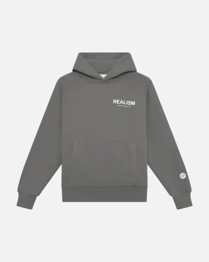 BACK LOGO HOODIE COOL GREY