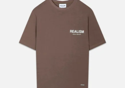 Realism Back Logo Tee Sepia Brown