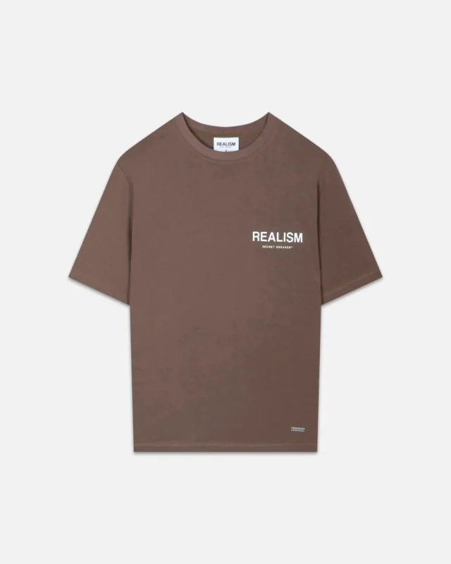 Realism Back Logo Tee Sepia Brown