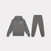 Realism Back Logo Tracksuit Grey