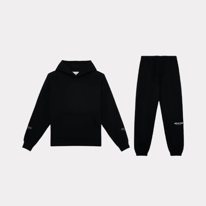 Realism Court Boxy Tracksuit Black
