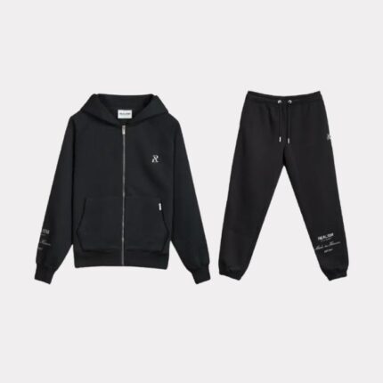 Radiant Realism Zip Tracksuit Black
