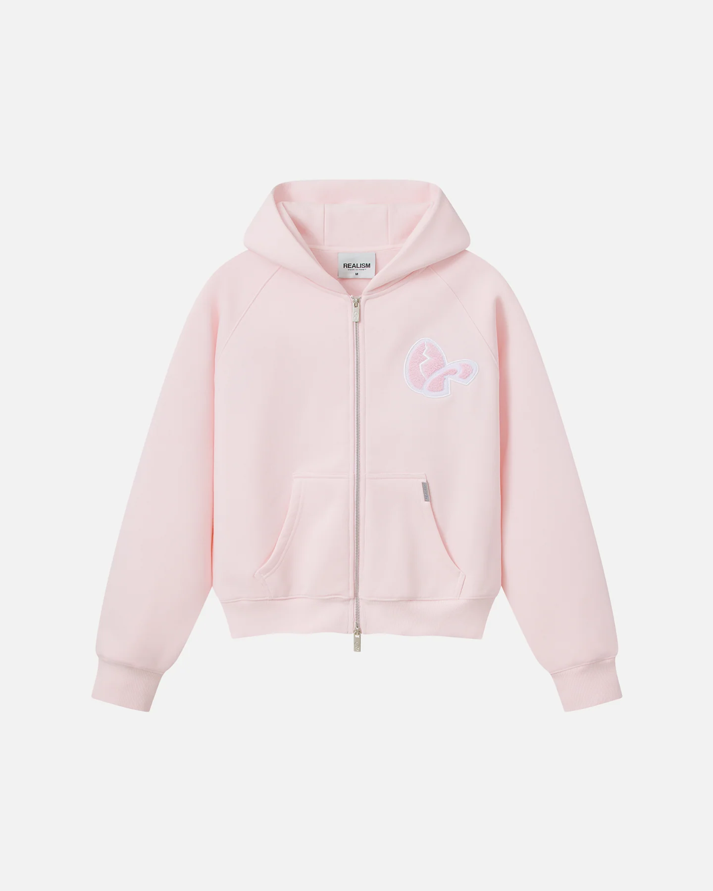 Bunny Zip Hoodie Pastel Pink