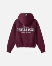 Realism Horse Logo Hoodie Carmine