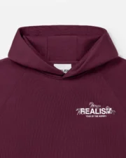 Realism Horse Logo Hoodie Carmine
