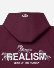 Realism Horse Logo Hoodie Carmine