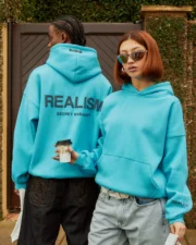 Realism Court Boxy Hoodie UNC